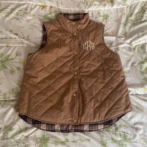 Marley Lilly Beige brown puffer vest